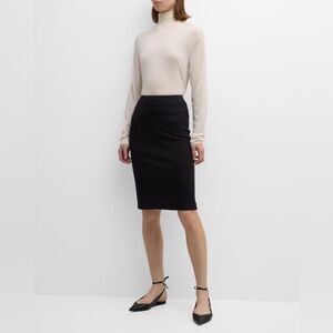 Armani  Collezioni Virgin Wool Pencil Skirt in Black 6 NWT